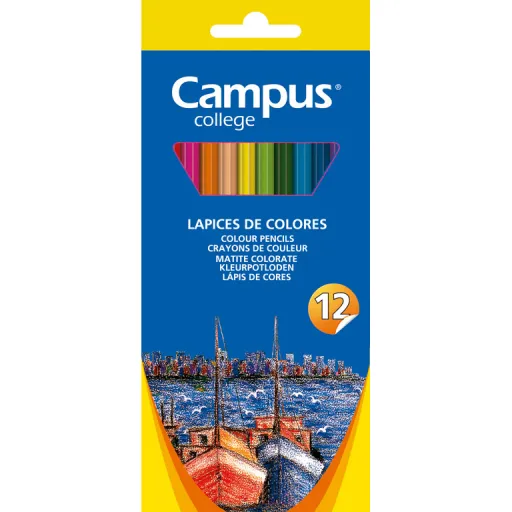 Lápis de Cor 12 Cores - Campus