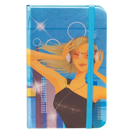Caderno A6 com Elástico 80Fls 80GR Linhas Girl – Campus