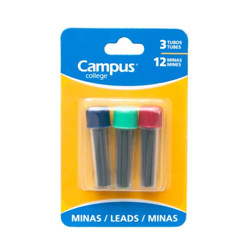 Minas Compasso Blister com 3 Tubos (12 Minas) - Campus
