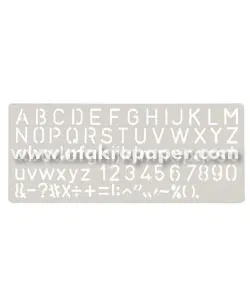 Escantilhão Alfanumérico 10 mm – Makro Paper