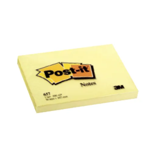 Notas Aderentes Post-it 76X102 100 Fls Amarelo