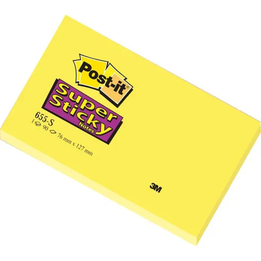 Notas Aderentes Post-it 76X127 Super Aderente
