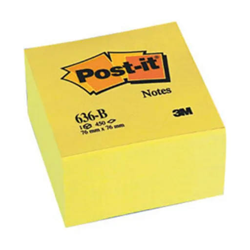 Notas Aderentes Post-it 76X76 450 Fls Amarelo