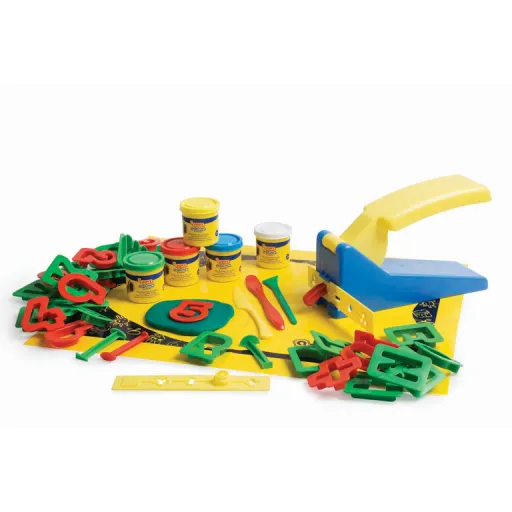 Kit Massa de Modelar 48 Peças com Ferramentas – Letras e Números – Jovi