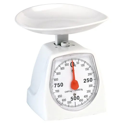 Balança para Cartas Mk – Plástico Branco – Capacidade 1 KG