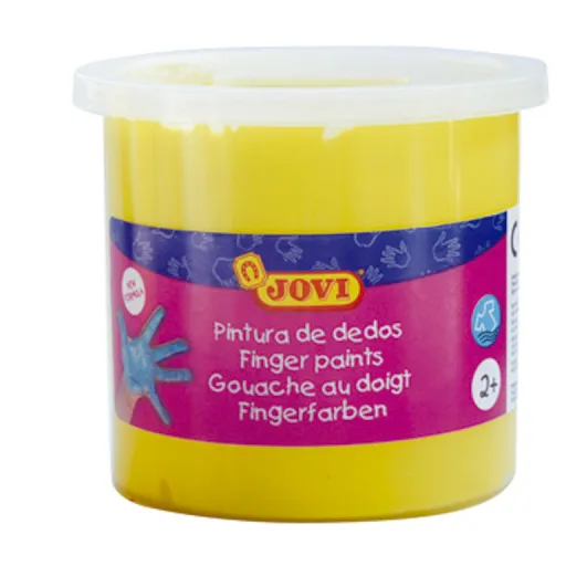 Pintura de Dedos Jovi 125ml Amarelo 5 Un.