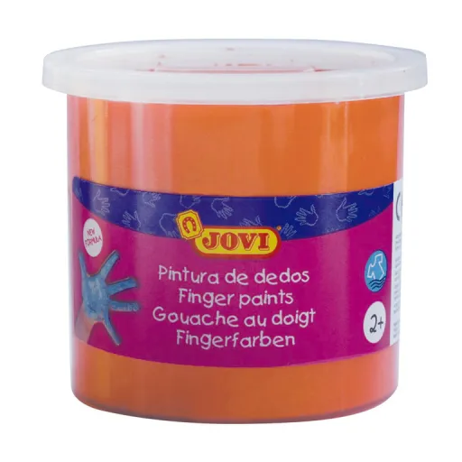 Pintura de Dedos Jovi 125ml Laranja 5 Un.