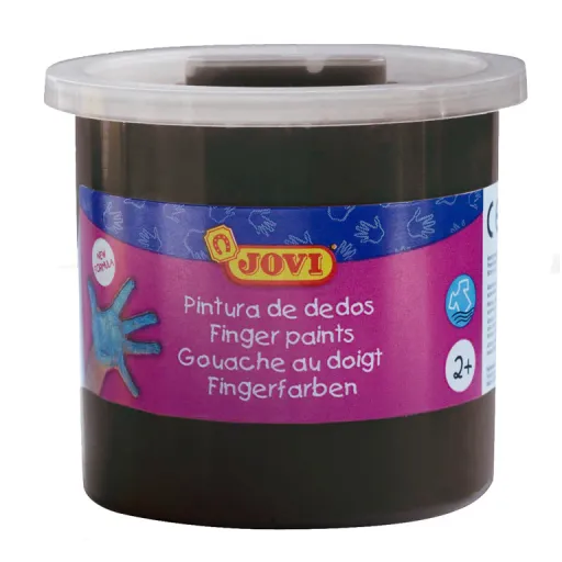 Pintura de Dedos Jovi 125ml Preto 5 Un.