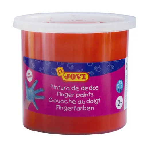 Pintura de Dedos Jovi 125ml Vermelho 5 Un.