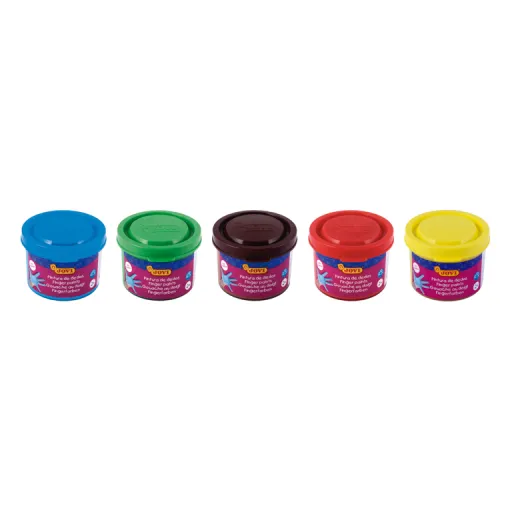 Pintura de Dedos Jovi 40ml Cores Sortidas 5 Un.