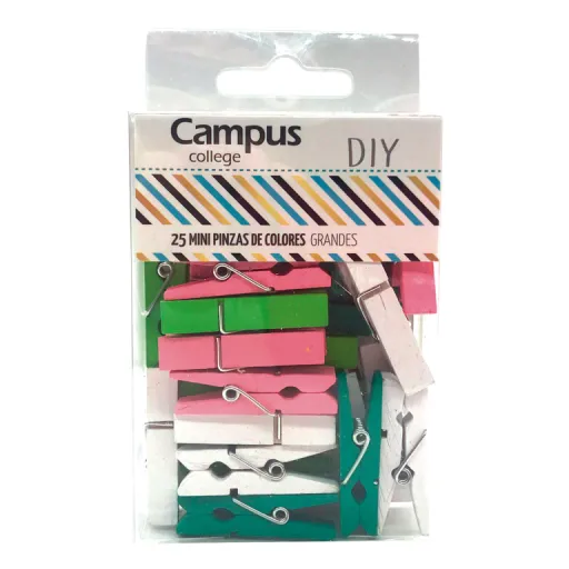 Molas de Madeira Grandes Cores Sortidas – Campus