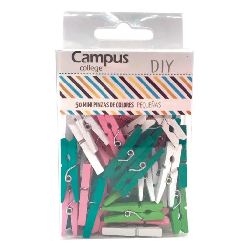 Molas de Madeira Pequenas Cores Sortidas – Campus