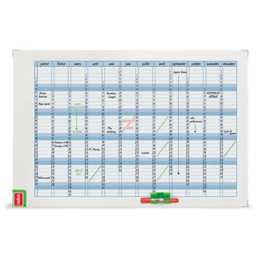 Quadro Branco Planning Nobo 60x90 cm Anual