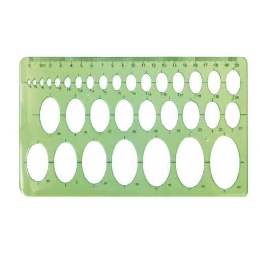 Escantilhão de Elipses Plástico 20cm – Campus