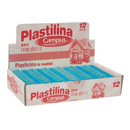 Plasticina em Barra 200g – Azul Claro – Campus