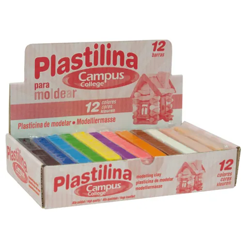 Plasticina em Barra 200g – 12 Unidades – Makro Paper