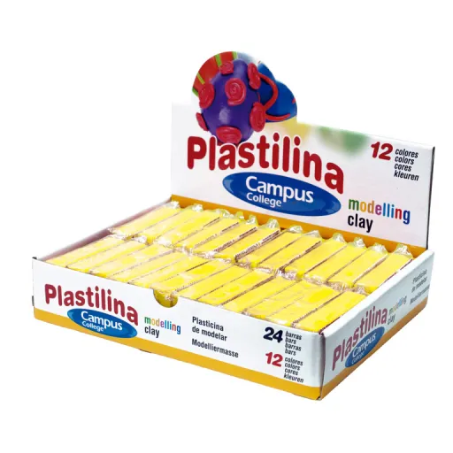 Plasticina em Barra 60g – Amarelo – Campus