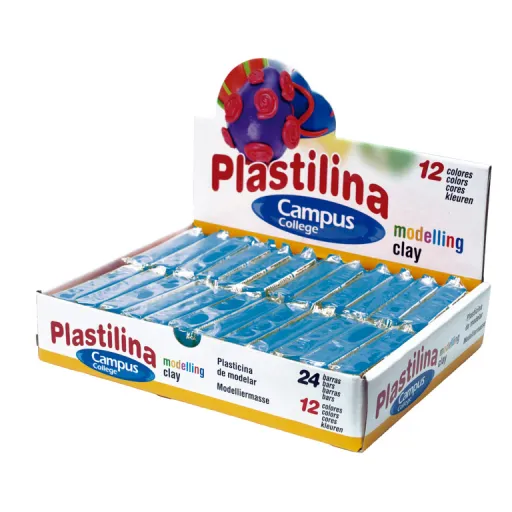 Plasticina em Barra 60g – Azul – Campus