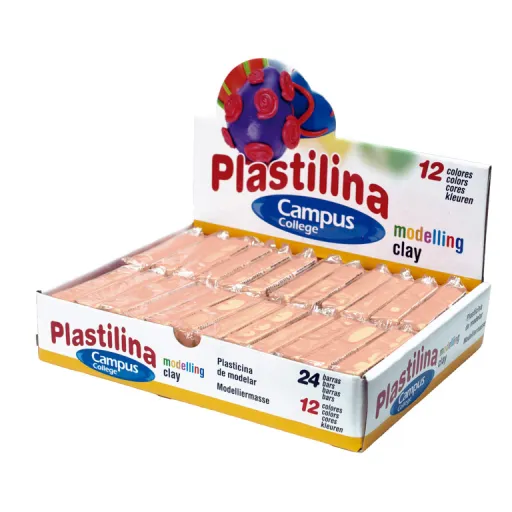 Plasticina em Barra 60g – Cor de Pele – Campus