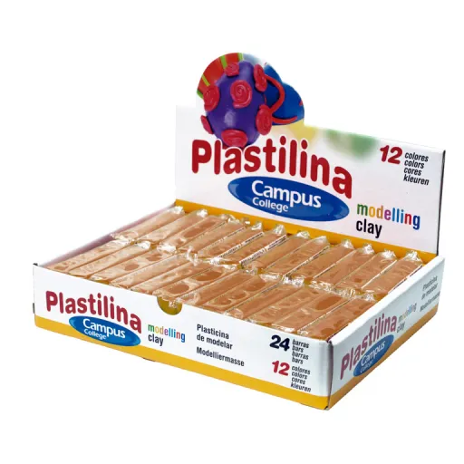 Plasticina em Barra 60g – Castanho – Campus