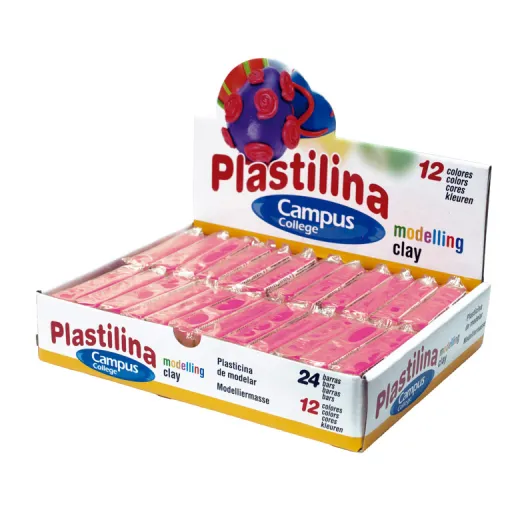 Plasticina em Barra 60g – Rosa – Campus