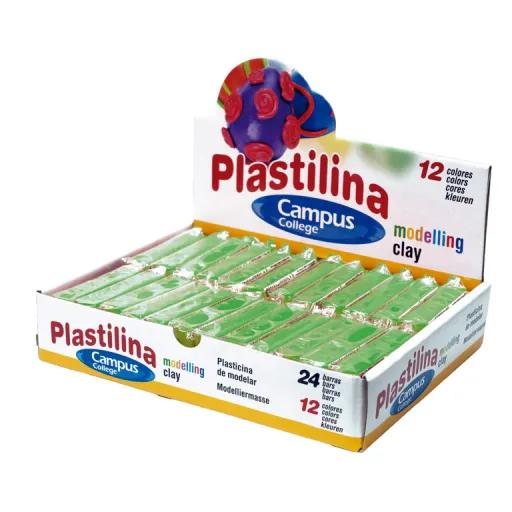 Plasticina Campus Pequeno 60G Verde Claro