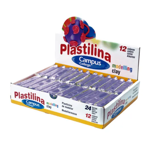 Plasticina em Barra 60g – Violeta – Campus