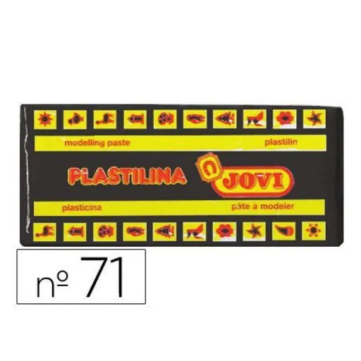 Plasticina em Barra 150g – Preto – Jovi