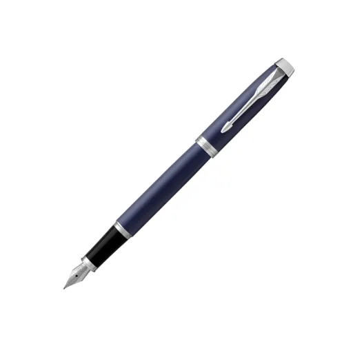 Caneta Parker IM Lacada Azul Mate / Prata CT – Parker