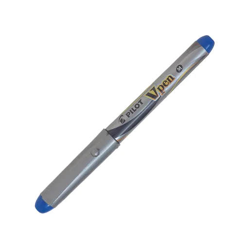Caneta Pilot V-Pen Silver Azul – Pilot