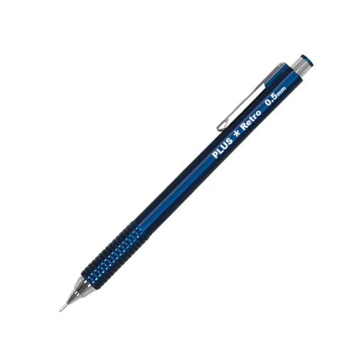 Lapiseira Porta Minas RETRO 0.5mm Azul - PLUS