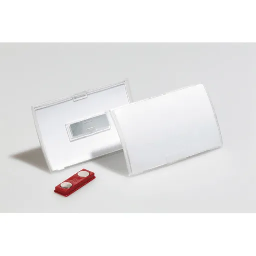 Porta-Nomes com Íman 40x75mm – Pack 10 Unidades