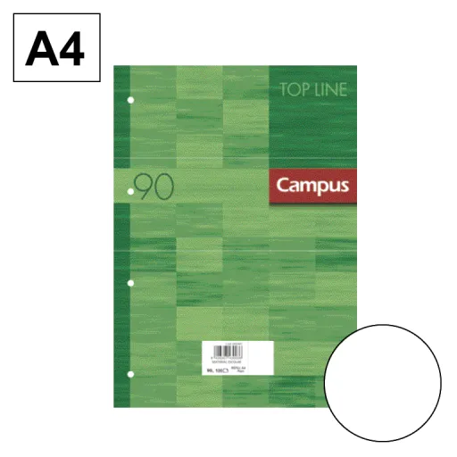 Recarga de Folhas A4 100 Fls 90G Liso - Campus