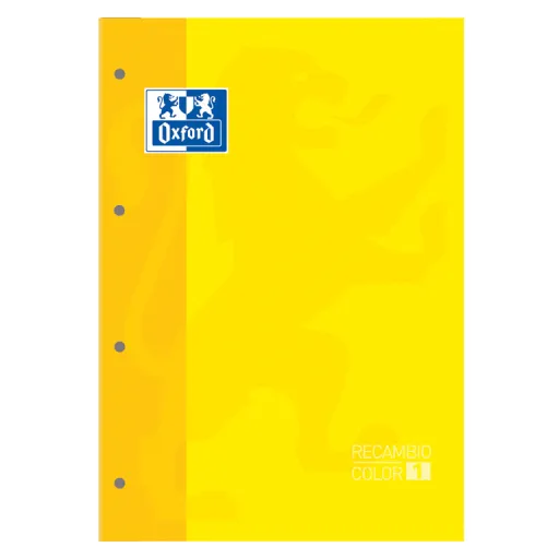 Recargas de Folhas Oxford A4 80 Fls Quadricula 5mm Amarelo – Oxford
