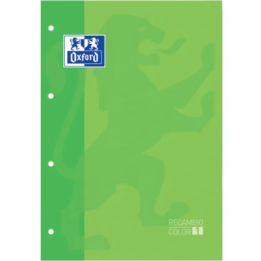 Recargas de Folhas Oxford A4 80 Fls Quadricula 5mm Verde – Oxford
