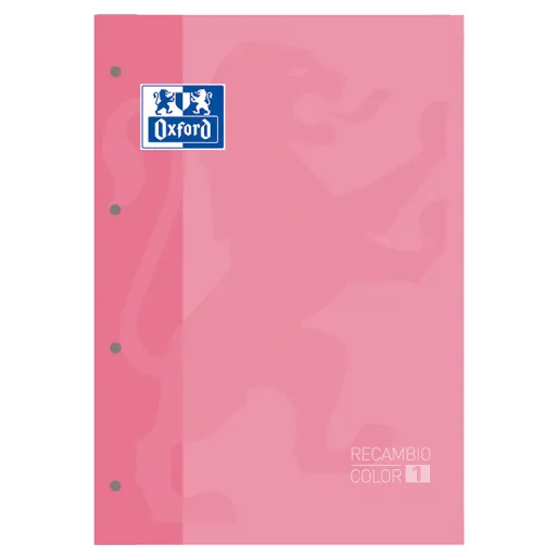 Recargas de Folhas Oxford A4+ 80 Fls Quadricula 5mm Rosa Chicle – Oxford