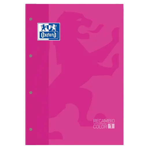 Recargas de Folhas Oxford A4+ 80 Fls Quadricula 5mm Fúcsia – Oxford