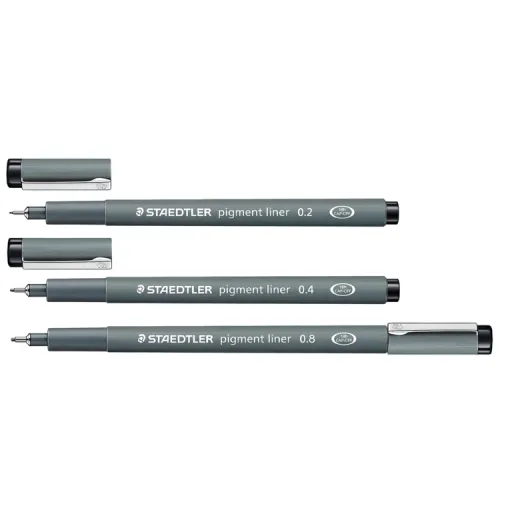 Marcador Fineliner 0,4 mm Preto - Staedtler