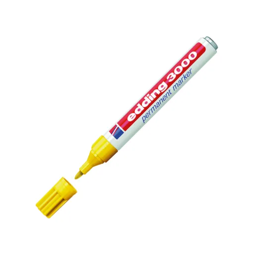 Marcadores Permanentes Edding 3000 Amarelo – Edding