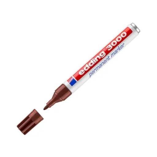 Marcadores Permanentes Edding 3000 Castanho – Edding