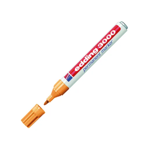Marcadores Permanentes Edding 3000 Laranja – Edding
