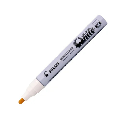 Marcador Permanente Médio 2 mm Branco – Pilot