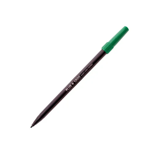 Marcador Plus 1200 Verde – Caixa 10 Unidades – Plus Office