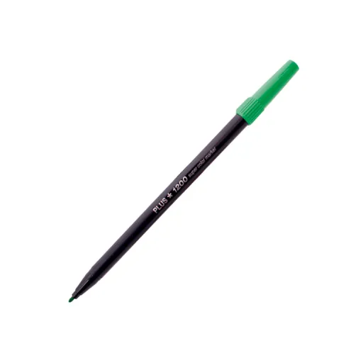 Marcador Plus 1200 Verde Claro – Plus Office