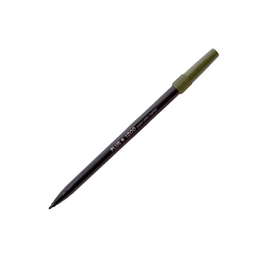 Marcador Plus 1200 Verde Caqui – Plus Office