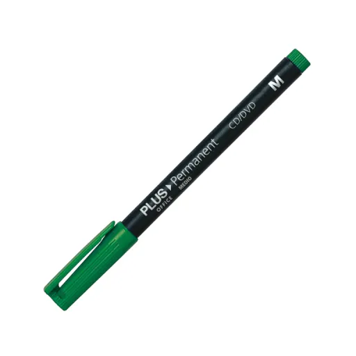 Marcador Permanente Plus "M" Verde – Plus Office