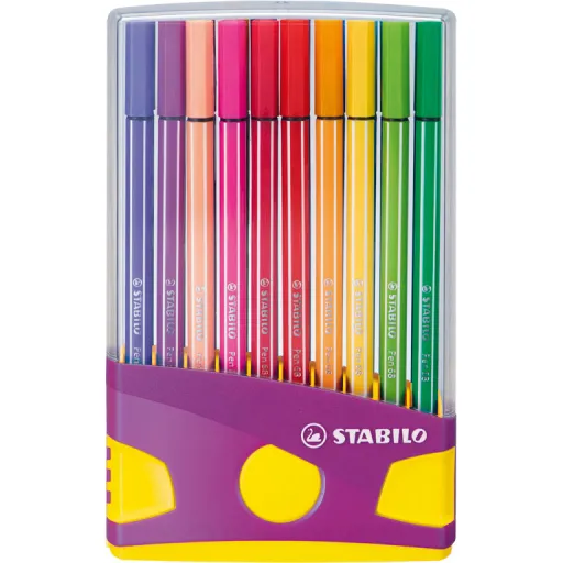 Marcador Pen-68 Pack 20 Cores - Stabilo