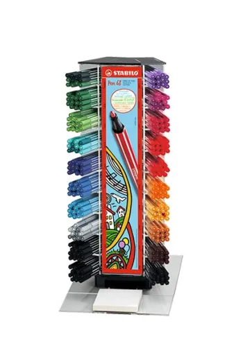 Expositor Marcador Stabilo Pen 68 – 240 Unidades – Stabilo