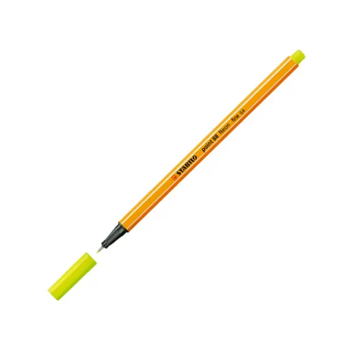 Marcador Point 88 Amarelo Limão 24 - Stabilo
