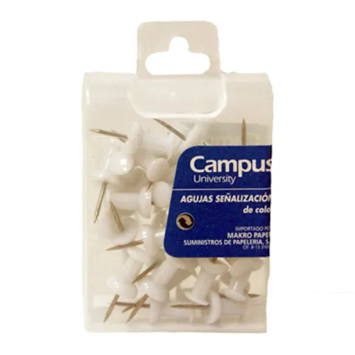 Alfinetes de Sinalização Branco 35 Unidades - Campus